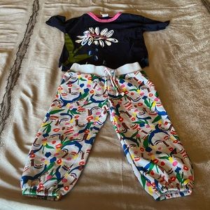 Exclusive to Nordstrom, Christina Martinez sweatpants and shirt. Sz 3T